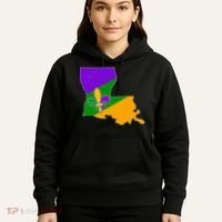 Louisiana Mardi Gras Fleur De Lis Hoodie thumb 5