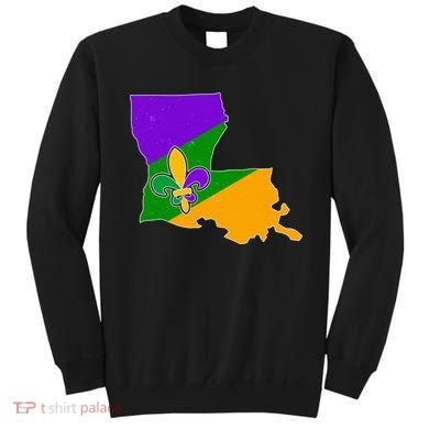 Louisiana Mardi Gras Fleur De Lis Sweatshirt