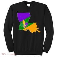 Louisiana Mardi Gras Fleur De Lis Sweatshirt thumb 0