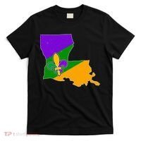 Louisiana Mardi Gras Fleur De Lis T-Shirt thumb 0