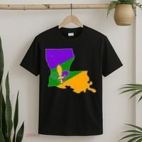 Louisiana Mardi Gras Fleur De Lis T-Shirt thumb 2