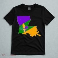 Louisiana Mardi Gras Fleur De Lis T-Shirt thumb 5