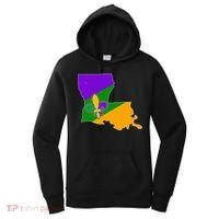Louisiana Mardi Gras Fleur De Lis Women's Hoodie thumb 0