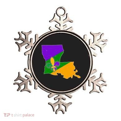 Louisiana Mardi Gras Fleur De Lis Ornament