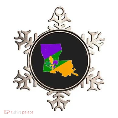 Louisiana Mardi Gras Fleur De Lis Ornament