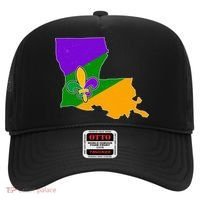 Louisiana Mardi Gras Fleur De Lis Hat thumb 0