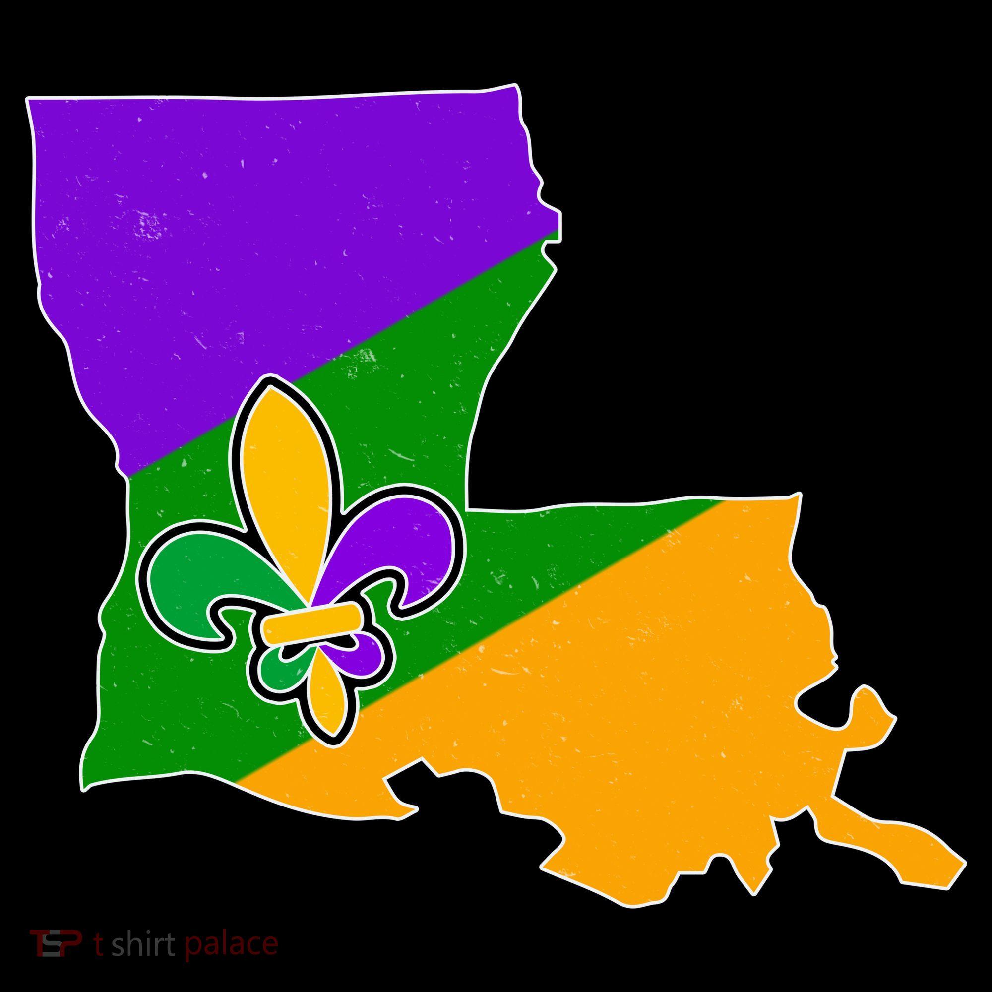 Louisiana Mardi Gras Fleur De Lis Toddler Hoodie