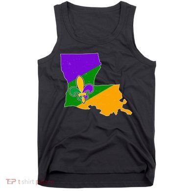 Louisiana Mardi Gras Fleur De Lis Tank Top