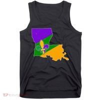 Louisiana Mardi Gras Fleur De Lis Tank Top thumb 0