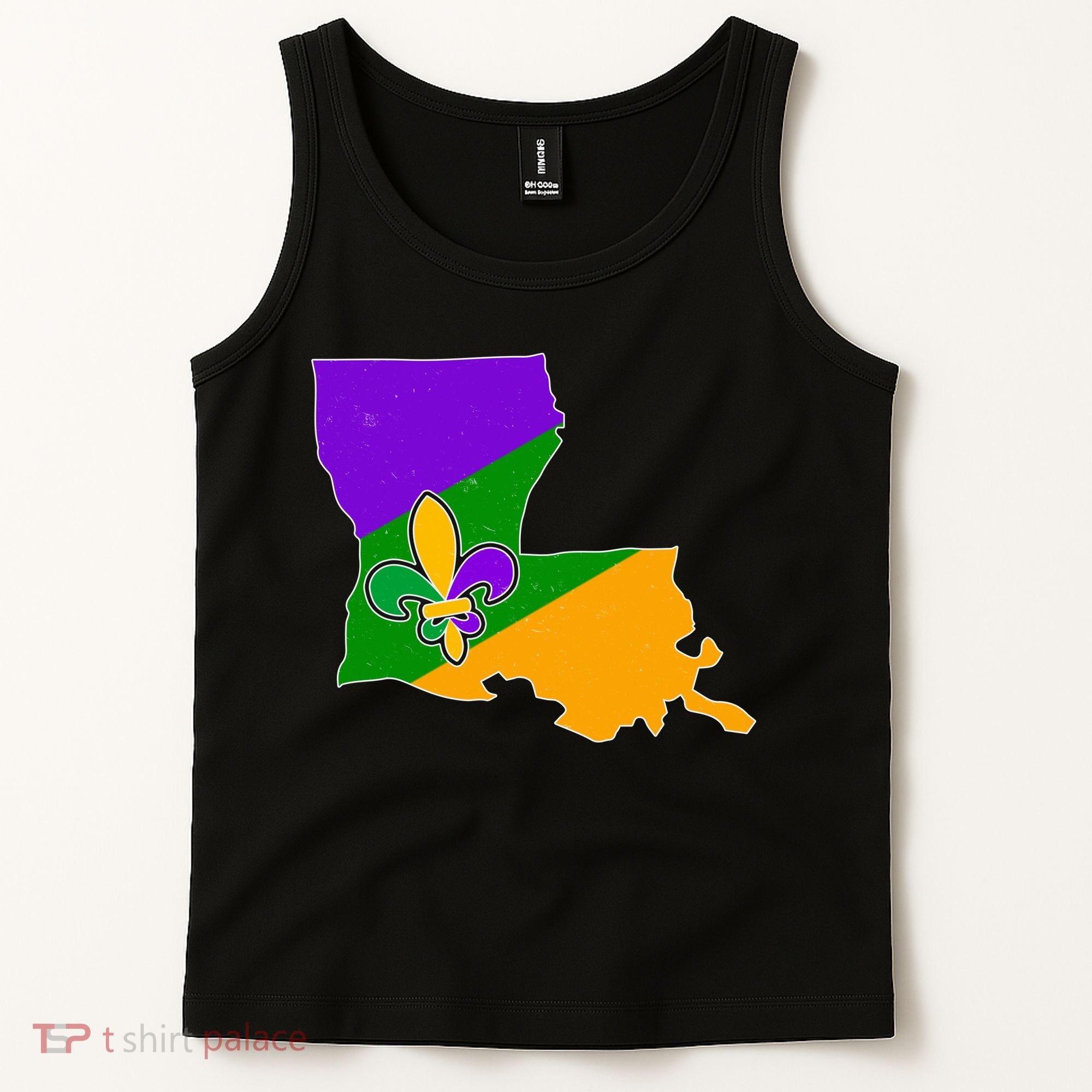 Louisiana Mardi Gras Fleur De Lis Tank Top