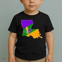 Louisiana Mardi Gras Fleur De Lis Toddler T-Shirt thumb 2