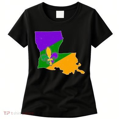 Louisiana Mardi Gras Fleur De Lis Women's T-Shirt