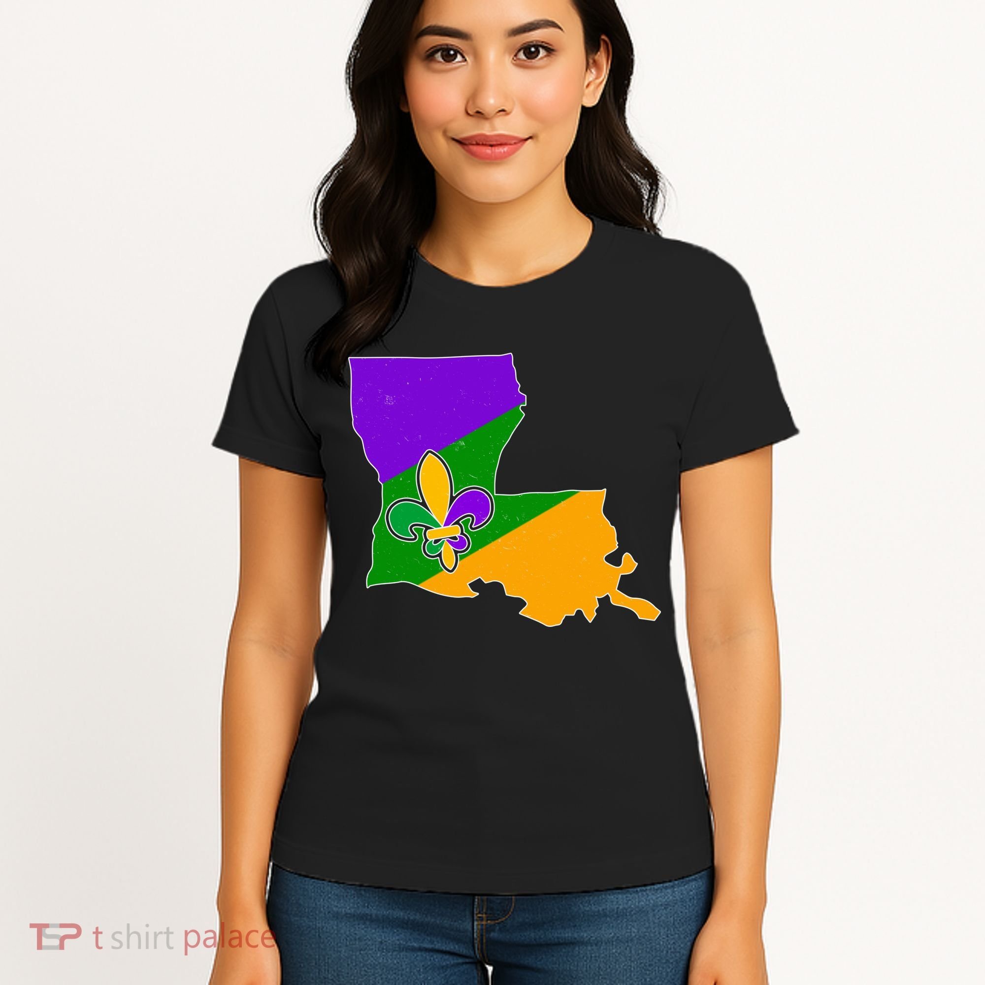 Louisiana Mardi Gras Fleur De Lis Women's T-Shirt