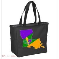 Louisiana Mardi Gras Fleur De Lis Tote Bag thumb 2