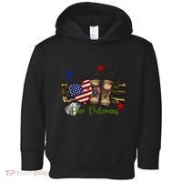 Love Our Veterans Day Proud Military American Flag Toddler Hoodie thumb 0