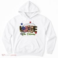 Love Our Veterans Day Proud Military American Flag Hoodie thumb 0