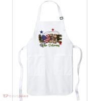 Love Our Veterans Day Proud Military American Flag Apron thumb 0