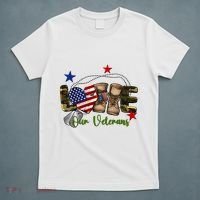 Love Our Veterans Day Proud Military American Flag T-Shirt thumb 5