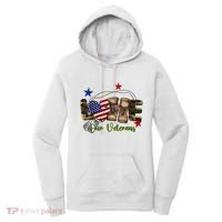 Love Our Veterans Day Proud Military American Flag Women's Hoodie thumb 0