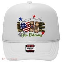 Love Our Veterans Day Proud Military American Flag Hat thumb 0