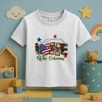 Love Our Veterans Day Proud Military American Flag Toddler T-Shirt thumb 3