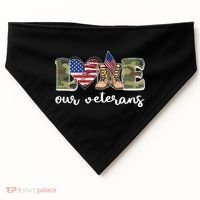 Love Our Veterans Support Our Veterans USA-Made Doggie Bandana thumb 0