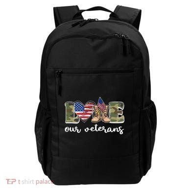 Love Our Veterans Support Our Veterans Backpack