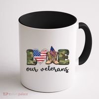 Love Our Veterans Support Our Veterans Coffee Mug thumb 1