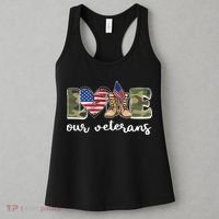 Love Our Veterans Support Our Veterans Women's Tank Top thumb 3
