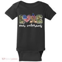 Love Our Veterans Support Our Veterans Baby Bodysuit thumb 0
