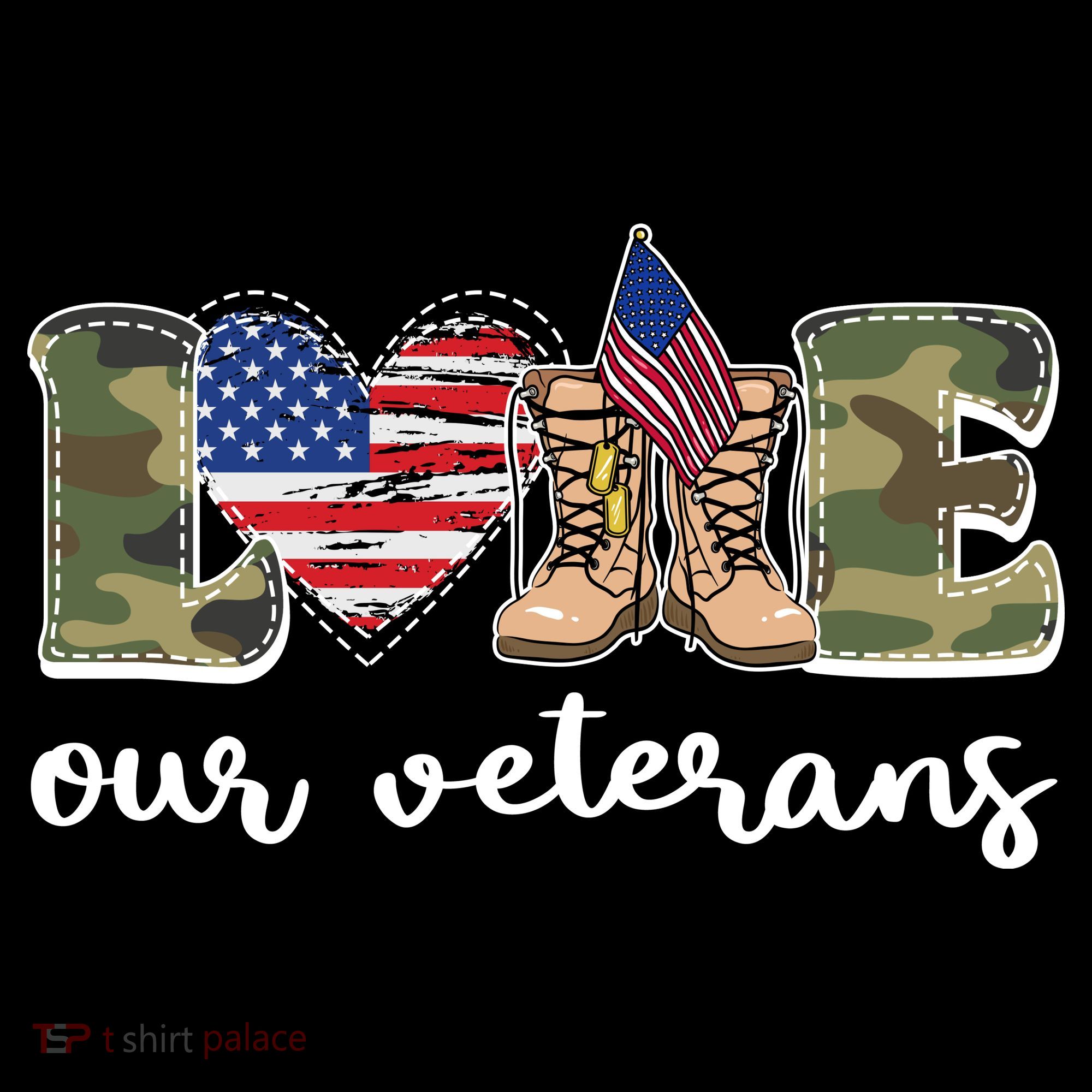Love Our Veterans Support Our Veterans Baby Bodysuit