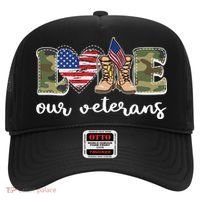 Love Our Veterans Support Our Veterans Hat thumb 0
