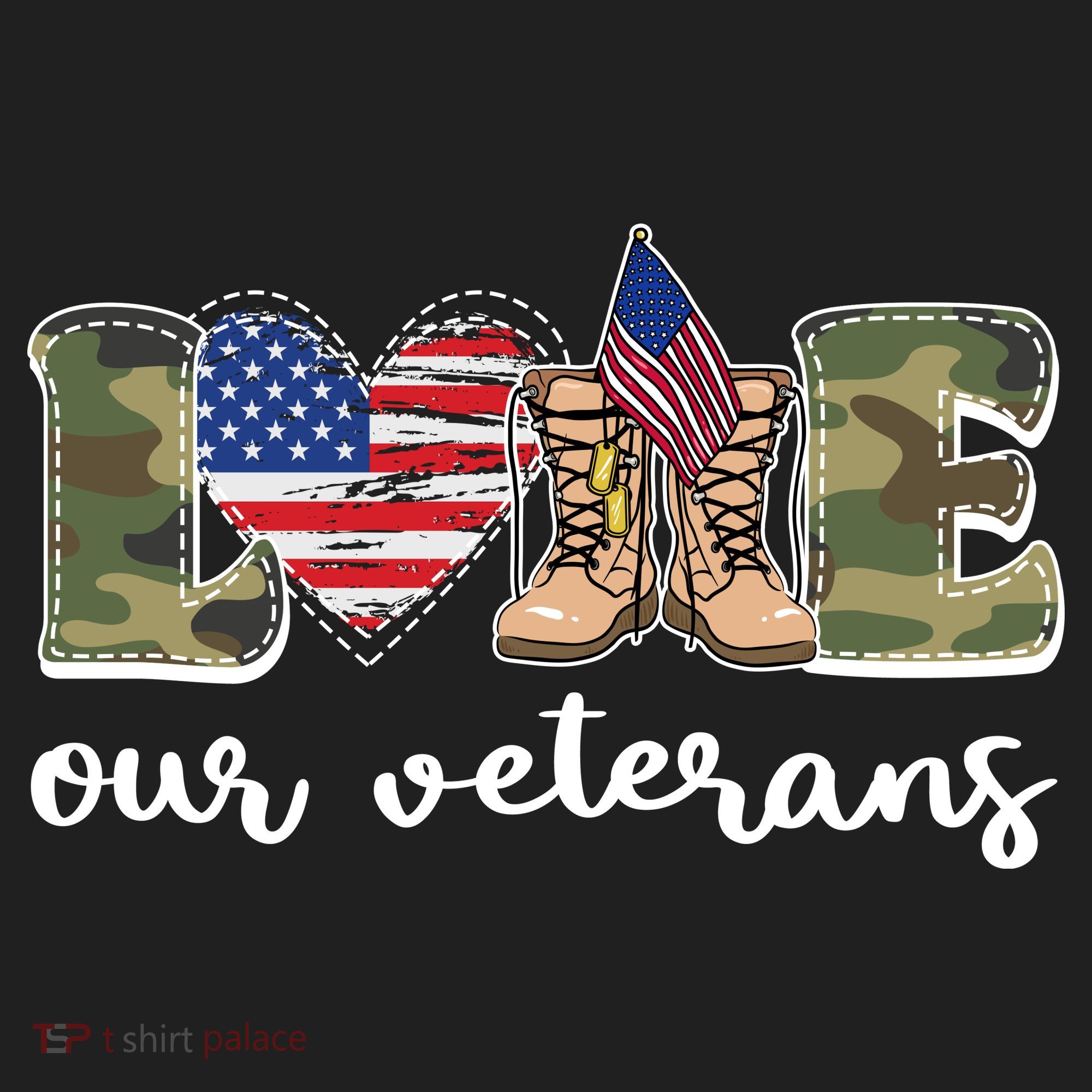 Love Our Veterans Support Our Veterans Hat