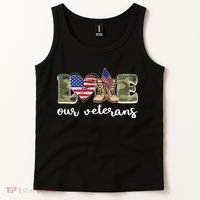 Love Our Veterans Support Our Veterans Tank Top thumb 2