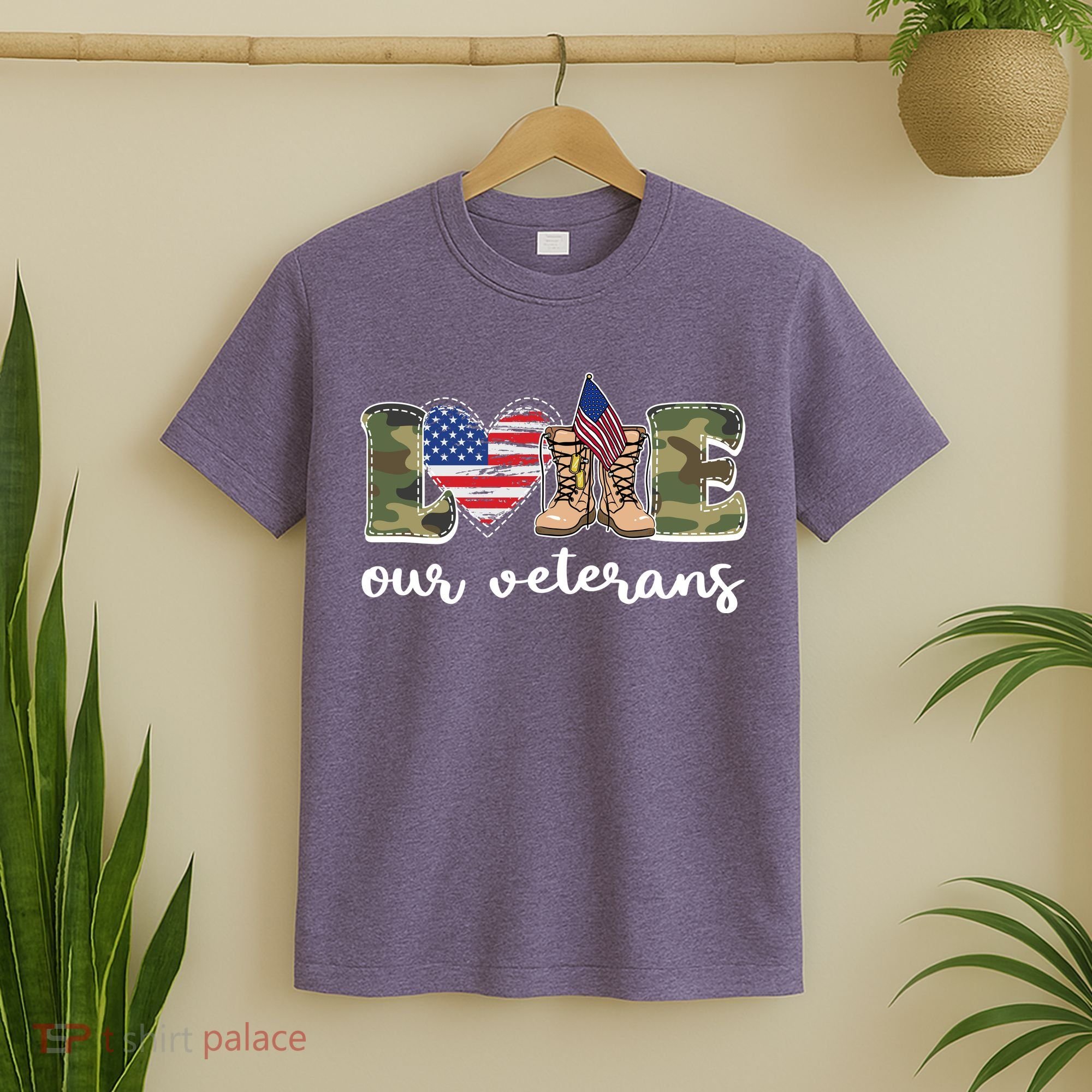 Love Our Veterans Support Our Veterans T-Shirt