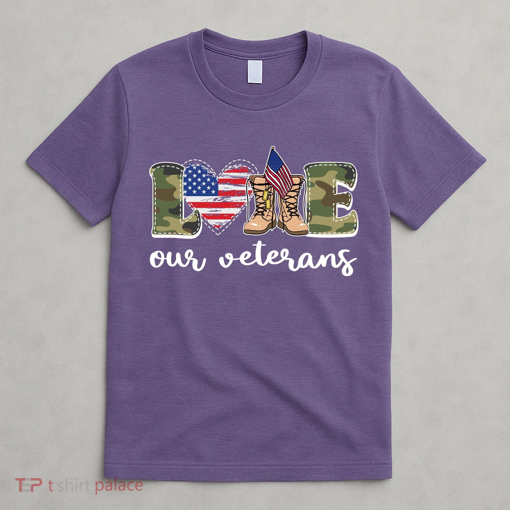 Love Our Veterans Support Our Veterans T-Shirt