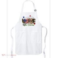 Love Our Veterans Day Proud Military American Apron thumb 0