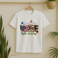 Love Our Veterans Day Proud Military American T-Shirt thumb 2