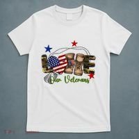 Love Our Veterans Day Proud Military American T-Shirt thumb 5