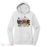Love Our Veterans Day Proud Military American Women's Hoodie thumb 0