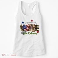 Love Our Veterans Day Proud Military American Women's Tank Top thumb 0