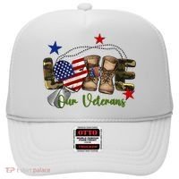Love Our Veterans Day Proud Military American Hat thumb 0