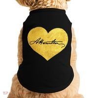 Love A. Hamilton Golden Signature Heart Doggie Tank thumb 0
