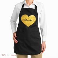 Love A. Hamilton Golden Signature Heart Apron thumb 2