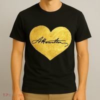 Love A. Hamilton Golden Signature Heart T-Shirt thumb 3