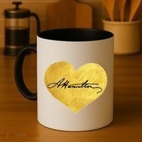Love A. Hamilton Golden Signature Heart Coffee Mug thumb 4