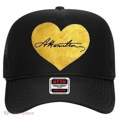 Love A. Hamilton Golden Signature Heart Hat