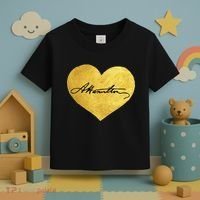 Love A. Hamilton Golden Signature Heart Toddler T-Shirt thumb 3
