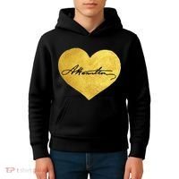 Love A. Hamilton Golden Signature Heart Kids Hoodie thumb 4