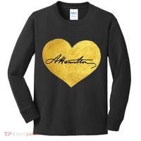 Love A. Hamilton Golden Signature Heart Kids Long Sleeve Shirt thumb 0
